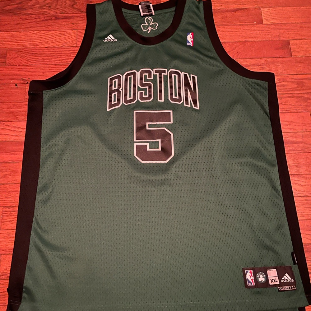 Adidas Green Boston Jersey with Black Trim